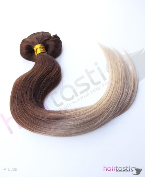 Ljusbrun / Blond Dip Dye Ombre Clip on set