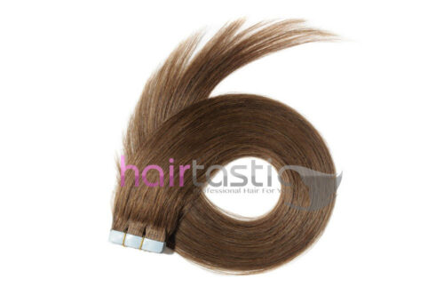 Tejplöshår Tape-On – #6 Guldbrun