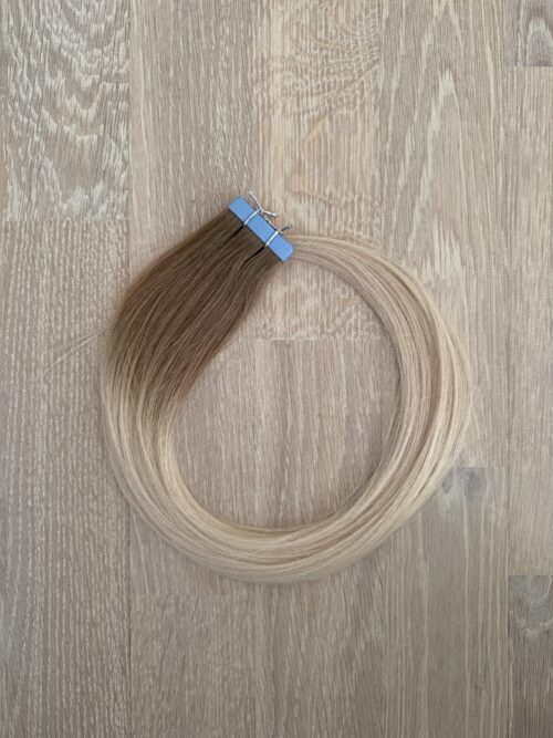 Tejplöshår Ljusblond Balayage, 50 cm – Outlet
